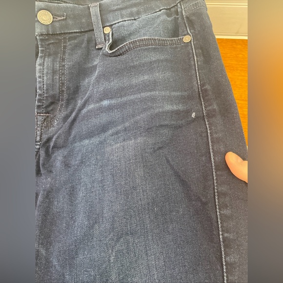 7 for all mankind women’s 28 waist blue skinny jeans inseam 30 - Picture 7 of 8